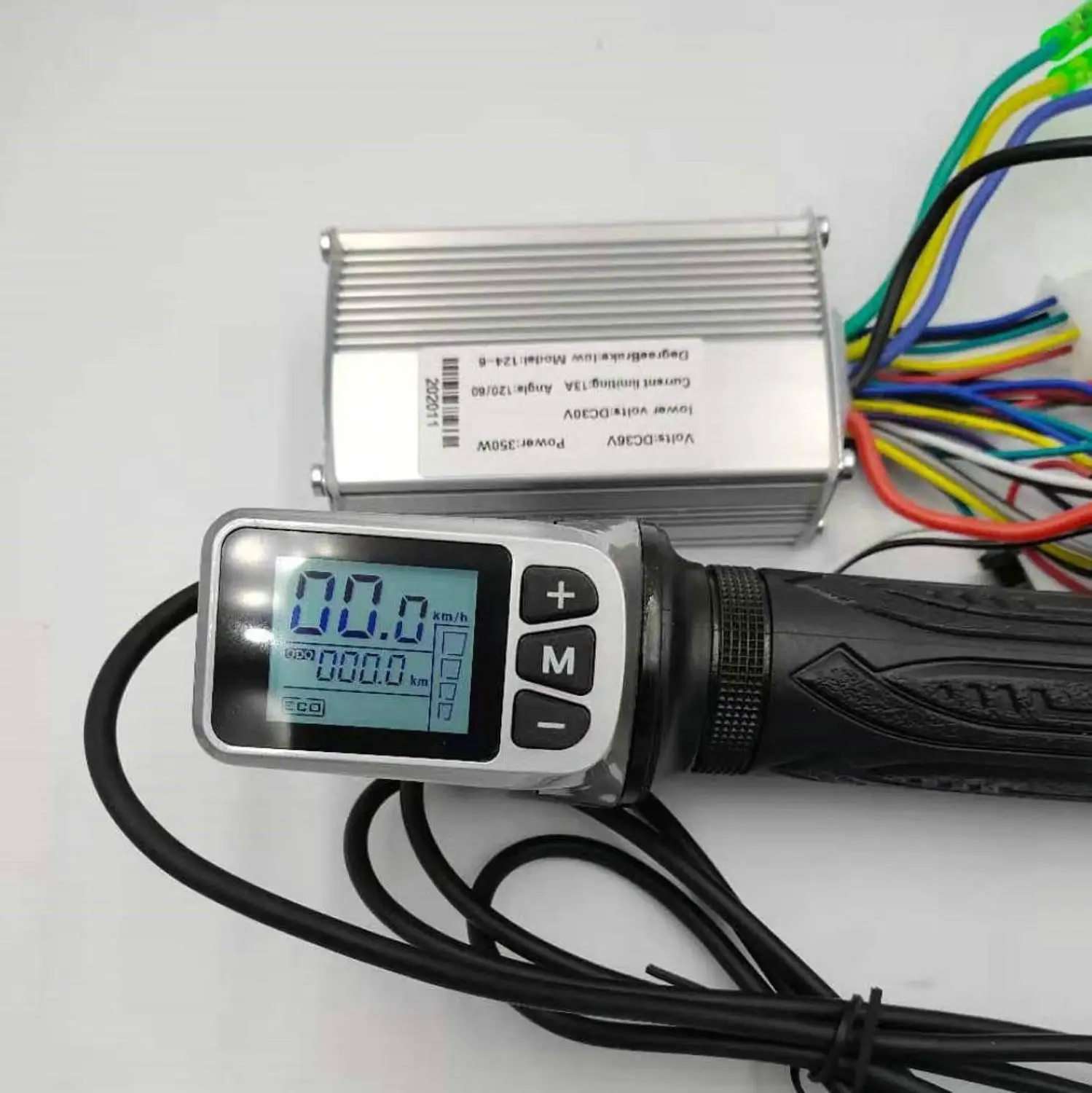 24v36v48v ЖК дисплей 124DX с дроссельной заслонкой и контроллером двигателя BLDC 250w350w для