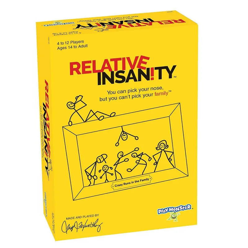 Относительная Insanity вечерние Монстр Игра про Crazy родственников производства и