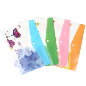

Cartoon PVC A4 File Bag Briefcase Waterproof Storage Bag Transparent Information Package Student Test Bag Pocket