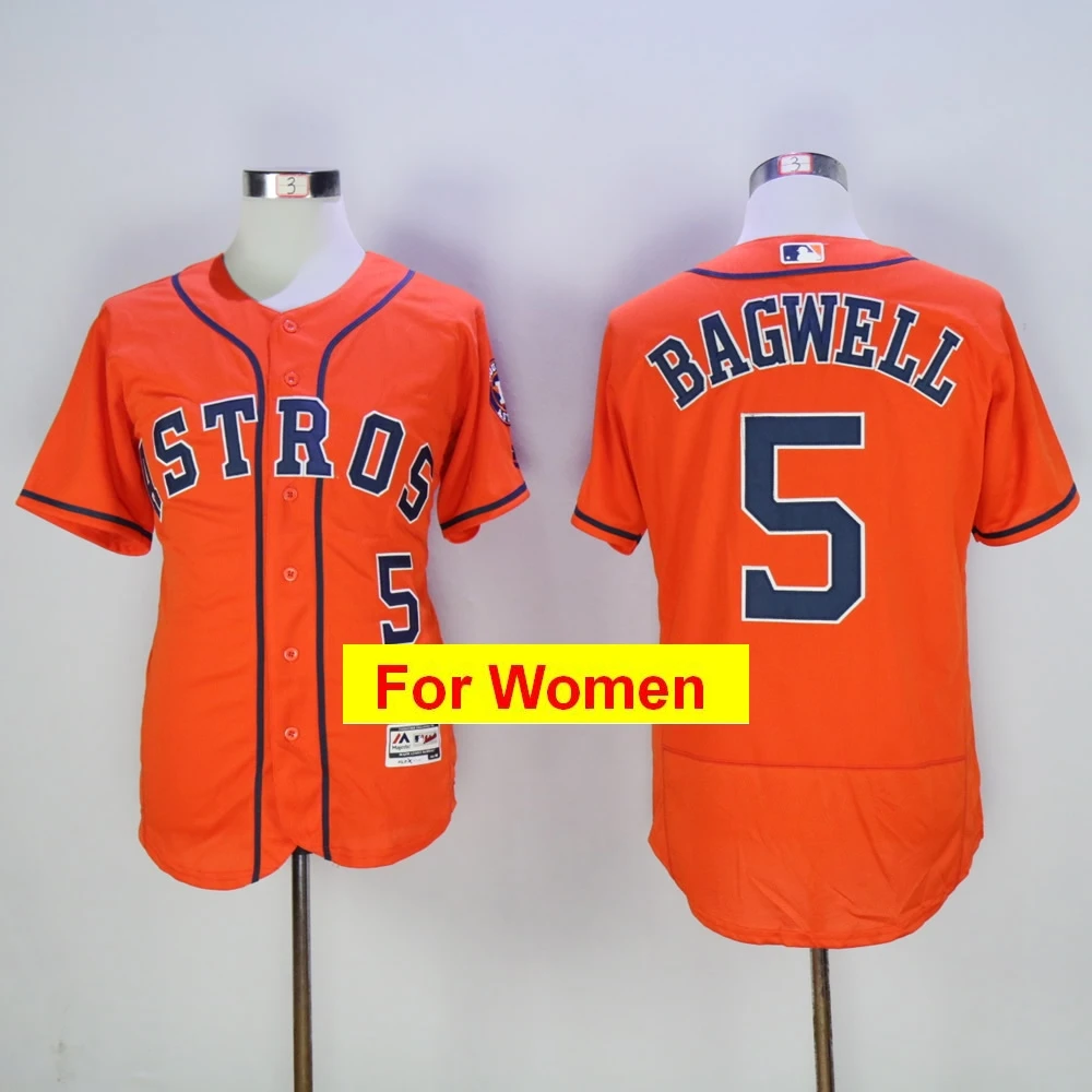 Серый Wowomen Houston Jose Altuve Alex Breg женщины Джефф Бэгвелл Нолан Райан Флекс и крутой базовый игрок Джерси - Цвет: Серый