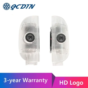

QCDIN for W220 R230 LED Car Welcome Light Door Logo Light Projector Light for S-Class W220 SL-Class R230 with HD Logo