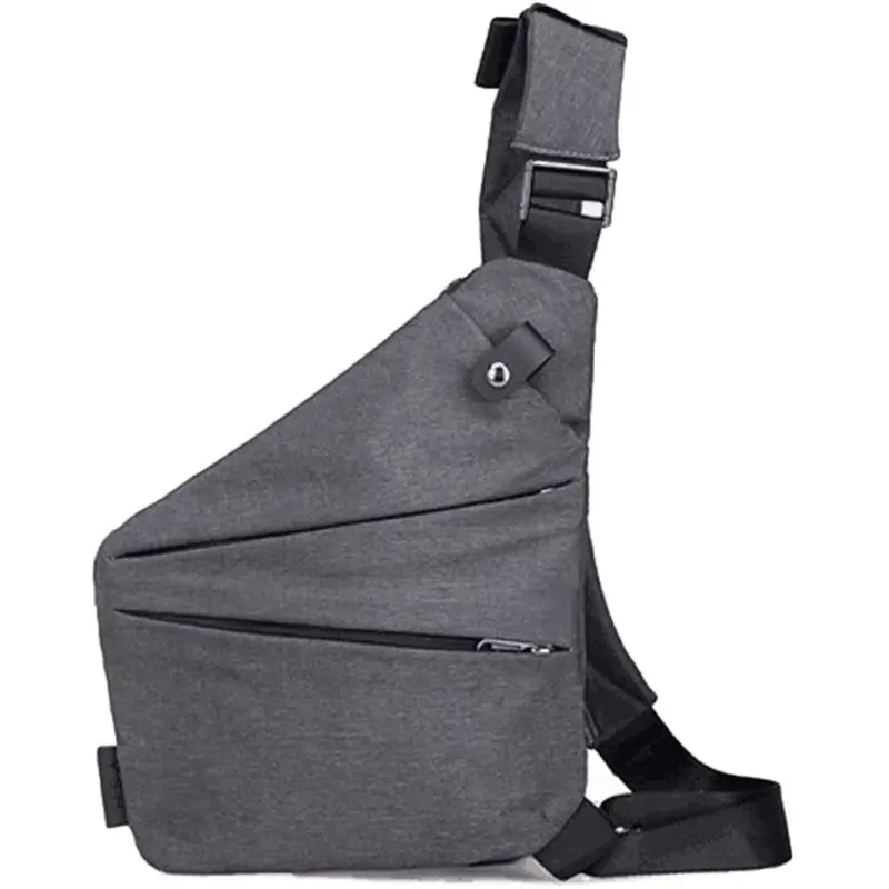 2 Men Fashion Left Right Chest Bag Outdoor Sport Sling Shoulder Multifunction Crossbody Pack - Цвет: 2