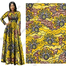 Хлопок африканский Печатный воск ткани высокого качества Nederland Pagne голландский воск голландский для постельные принадлежности шторы 6 ярдов