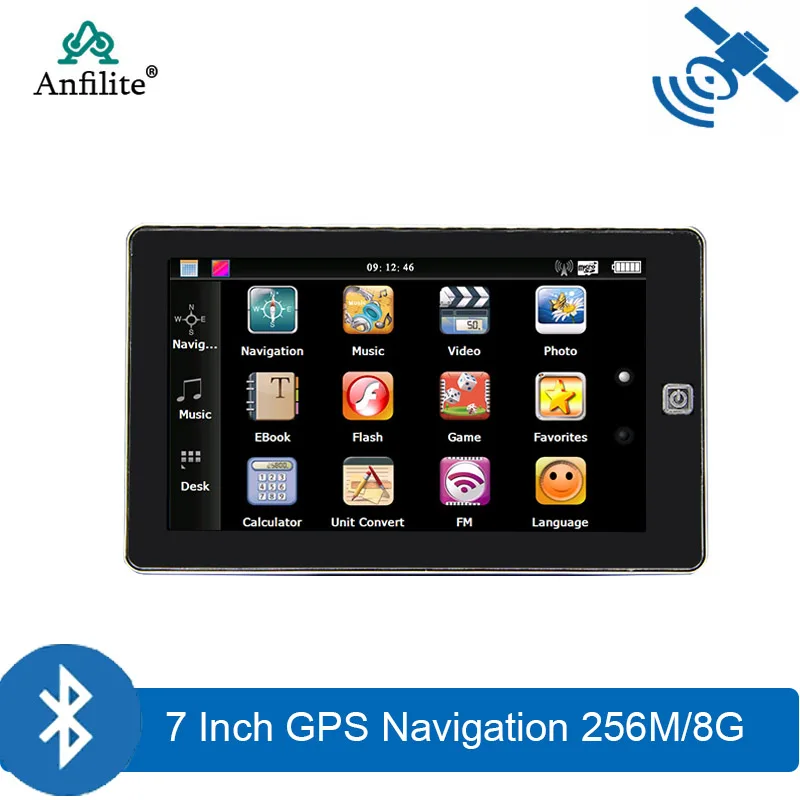 7-дюймовый автомобильный GPS-навигатор FM Bluetooth AVIN новейшая Карта Европы