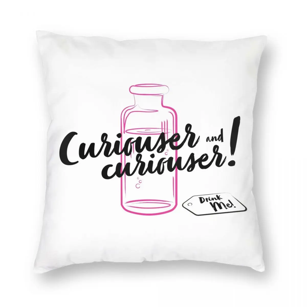 Curiouser And Square Pillowcase Polyester Linen Velvet Printed Zip Decor Throw Pillow Case Bed Cushion Cover 18&quot | Дом и сад