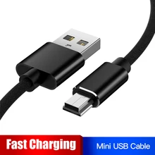 1 м Мини USB кабель мини USB к USB кабель для быстрой передачи данных для MP4 плеера Автомобильный видеорегистратор gps цифровая камера мини USB быстрая передача