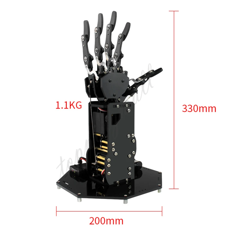 UHand Bionic робот рука механическая рука пять пальцев с системой управления для робототехники обучения