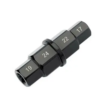 

1pc Mini 17 19 22 24mm Hub Axle Socket Adapter Motorcycle Front Wheel Repair Wrench Bike Spindle Hand Driver Tool