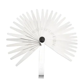 

uxcell Metric Thickness Feeler Gauge Blades Mn Steel Measuring Tool for Gap Width 0.03-1.00mm 32 In 1