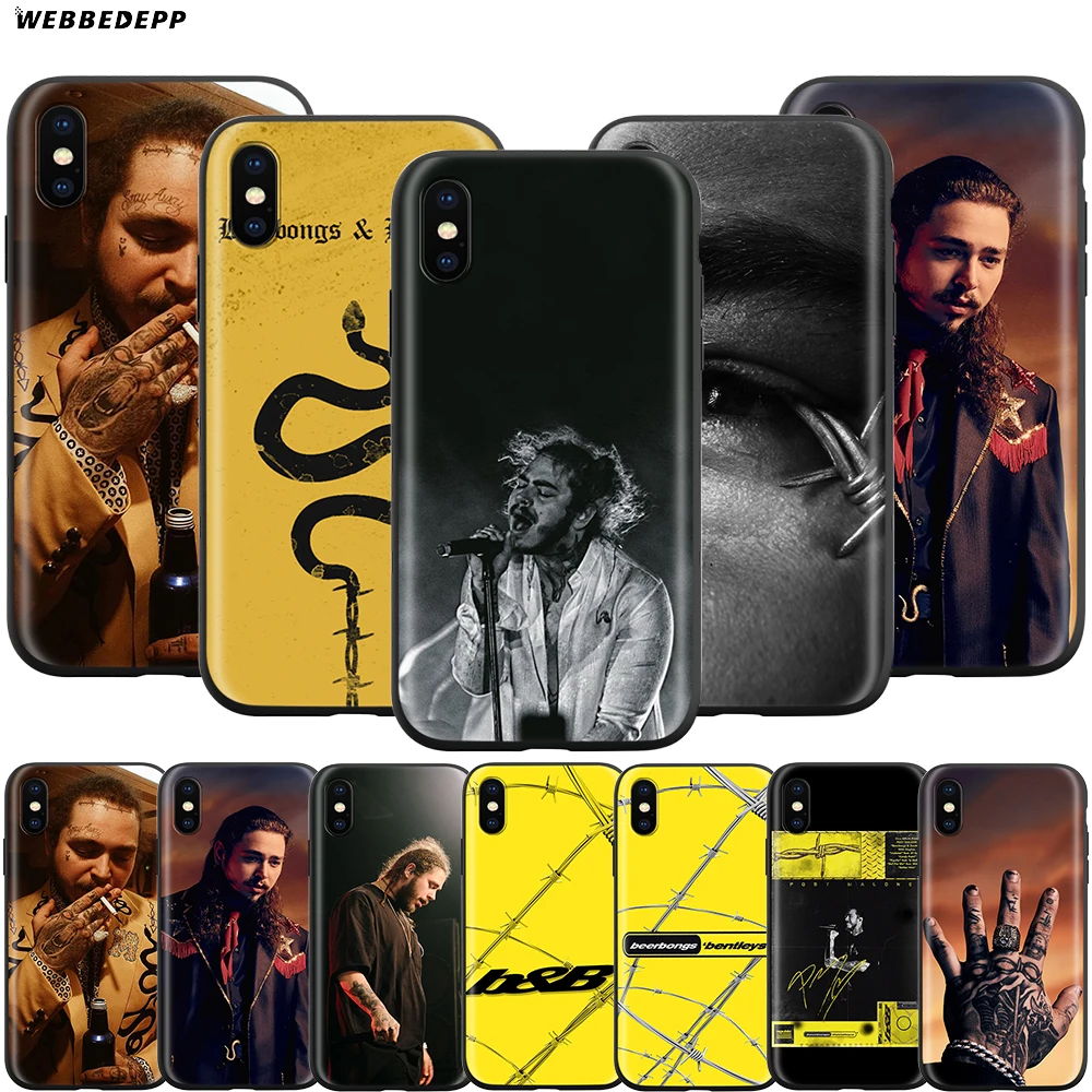 Webbedepp Post Malone Beerbongs чехол для Apple iPhone 12 Mini 11 Pro XS Max XR X 8 7 6 6S Plus 5 5S SE|Бамперы| |