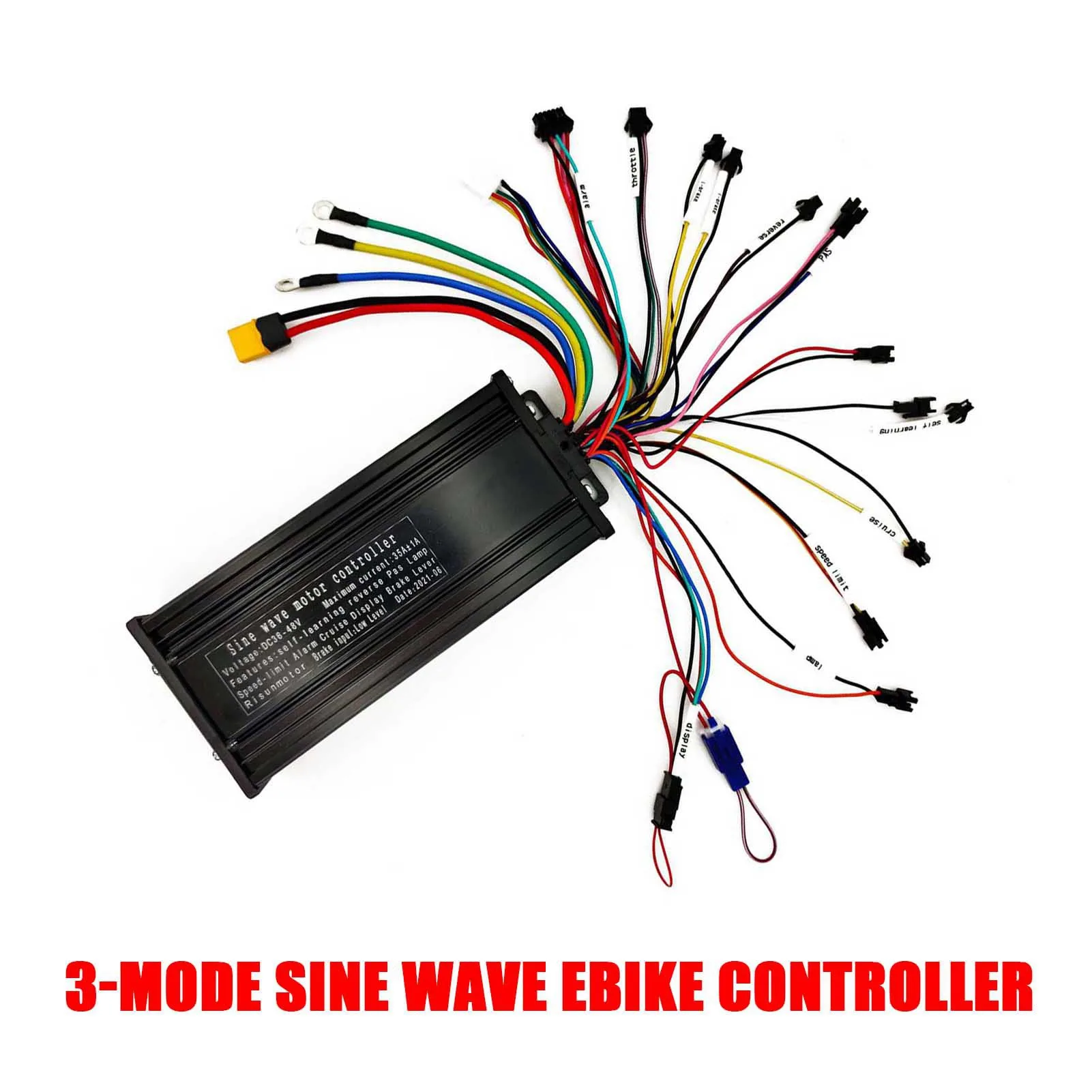 

36V-52V 35A 1000W-1500W 3-mode Sine Wave Ebike Controller for Electric Bicycle