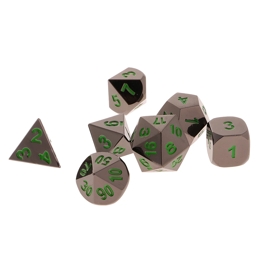 7 шт. 15 мм D4-D20 цифрами многогранные кости для DND D& D РГП Настольная игра игрушка