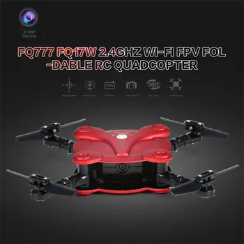 

FQ777 FQ17W 2.4G 6 Axis Gyro Mini Drone Wi-Fi FPV Foldable RTF RC Quadcopter With 0.3MP Camera Altitude Hold Headless Mode