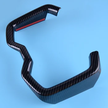 

CITALL ABS Black Carbon Fiber Style Interior Front Water Cup Holder Strip Cover Trim Frame Fit for Toyota RAV4 2019 2020