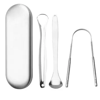 

3 Pcs Helpful Health Tongue Cleaning Brushes for Women Hospital Home