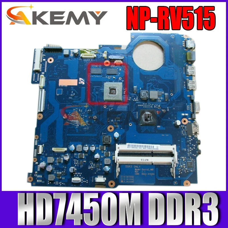 BA92-07849A BA92-07849B BA41-01533A для Samsung NP-RV515 RV515 Материнская плата ноутбука HD7450M DDR3 полный
