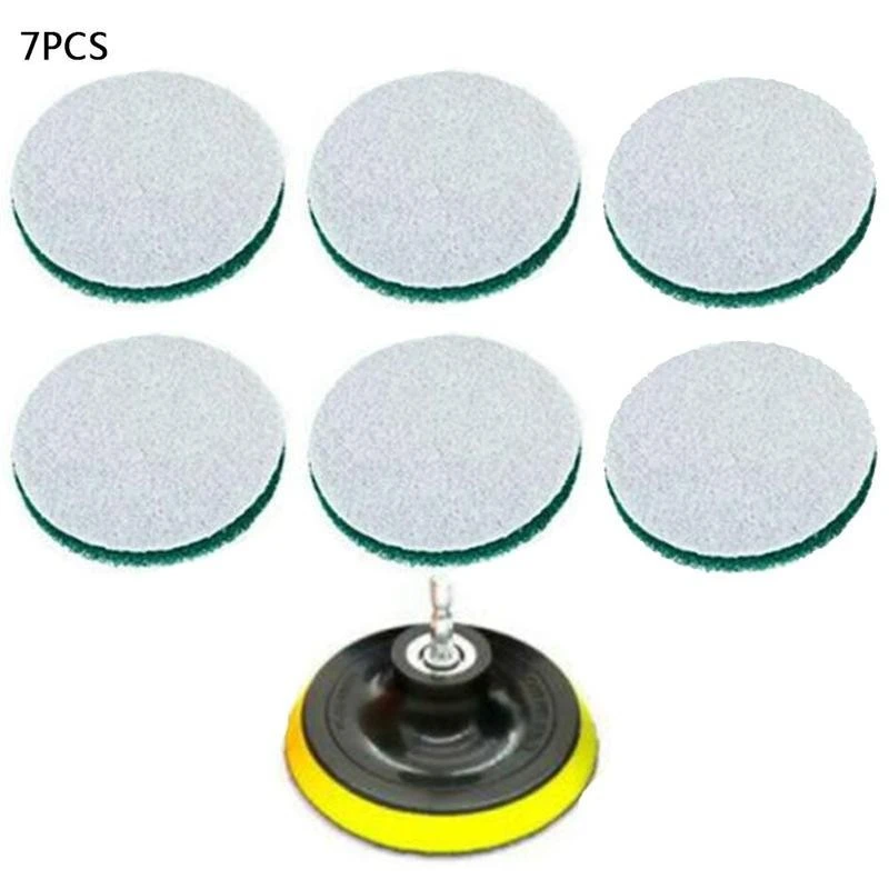 

Electric Drill Sticky Disc Set 7 Piece Set Electric Drill Cleaning Brush Car Wheel Polishing Brush