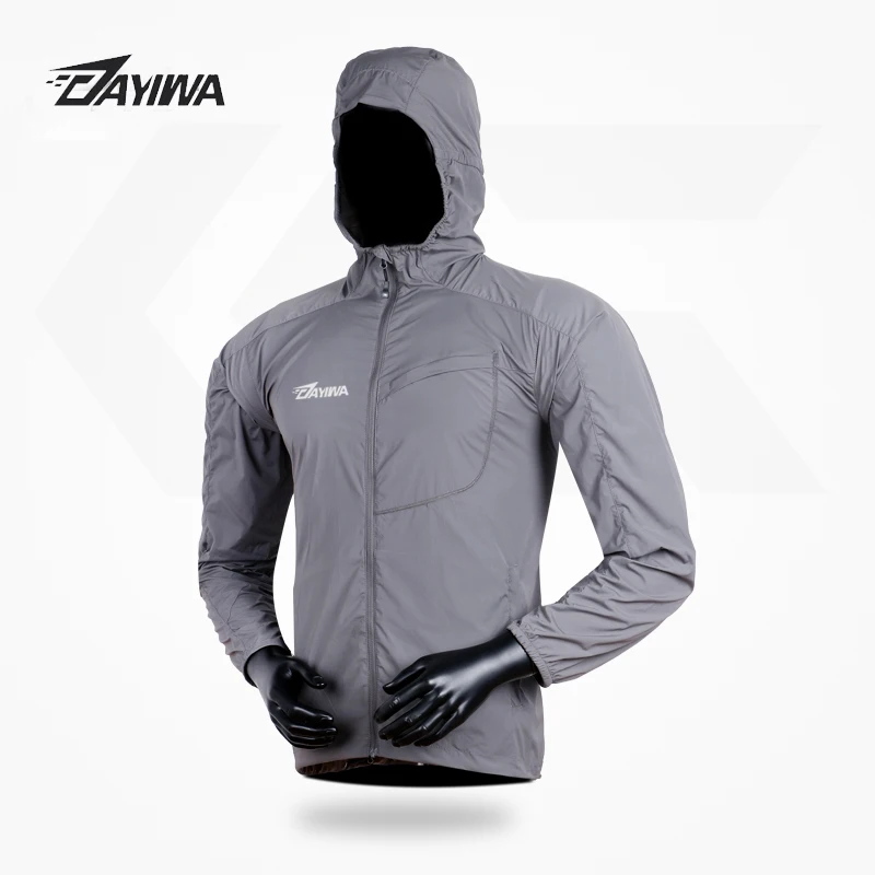 Dayiwa Light Sports Windbreaker Breathable Summer Autumn Fishing Coat Quick Dry Men's Fishing Hiking Clothing with Zipper