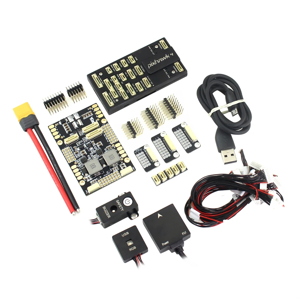 Комплект для управления полетом Pixhawk 4 PX4 M8N GPS модуль и плата питанием PM I2C RGB 433