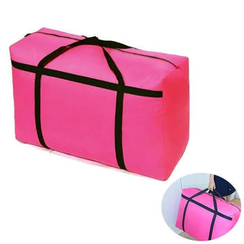 

Zipper Move Dampproof Storage Thicken Waterproof Oxford Fabric Unisex Package Luggage Bag Quilt