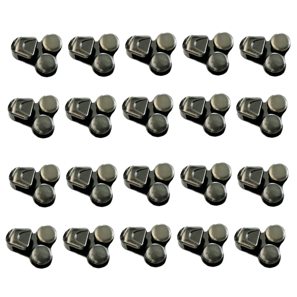 20 Pieces Alloy Shoes Lace Hooks Shoelace Buckles Repair Hunting Hiking Boots