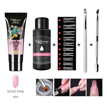 

15ml Practical For Extension Manicure Tools Multifunction Home With Steel Push Portable Salon Quick Drying Poly Gel Kit Nail Art