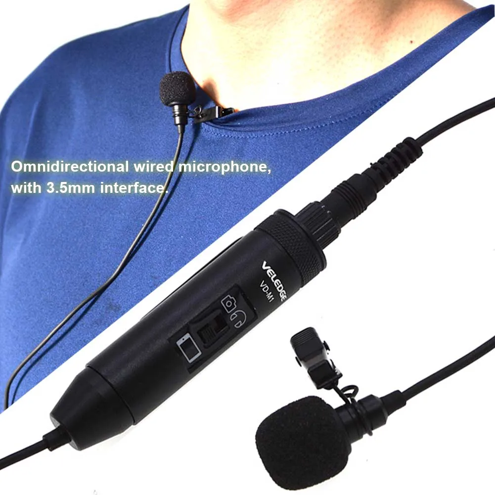3,5 мм клип на лацкане камера мини смартфон всенаправленный видео Hands Free запись петличный микрофон интервью проводной аудио
