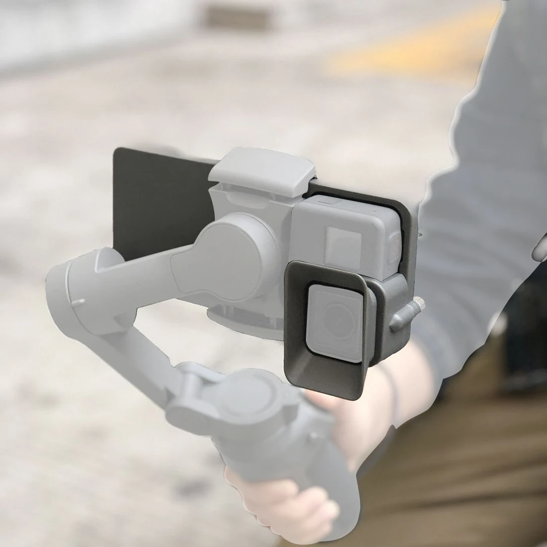 Plastic Gimbal Adapter Switch Plate Mount for DJI Osmo Action Sports Camera for Osmo Mobile 1 Smartphone Handheld Stabilizer