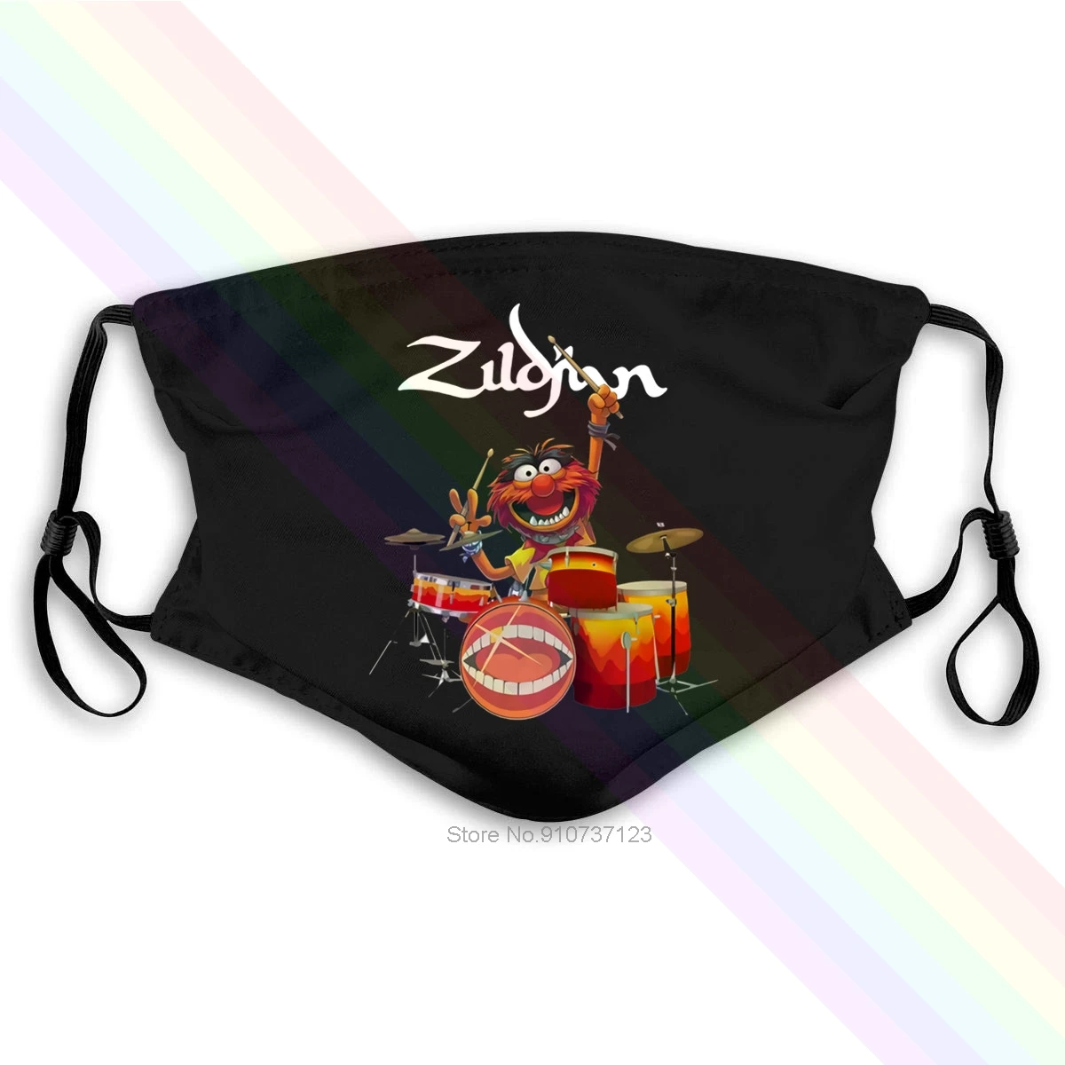 Avedis Zildjian Sesame Street Muppet Drum Washable Reusable Mask With 2pcs pm2.5 Filters 5 Layers | Аксессуары для одежды