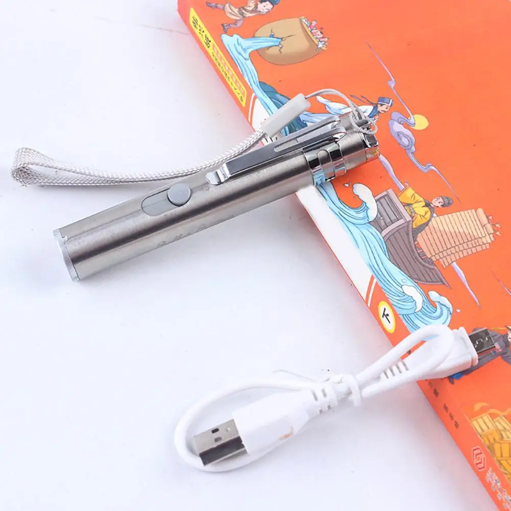 3 In 1 Kedi Teaser USB arj Edilebilir LED Lamba El Feneri I aret i 