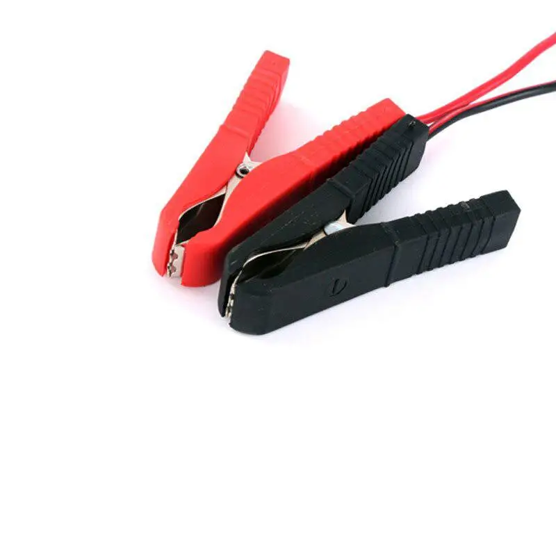 DC 12V Car Cigarette Lighter Port Power Plug Adapter Socket Crocodile Clips Alligator Cable Connector Battery Conversion