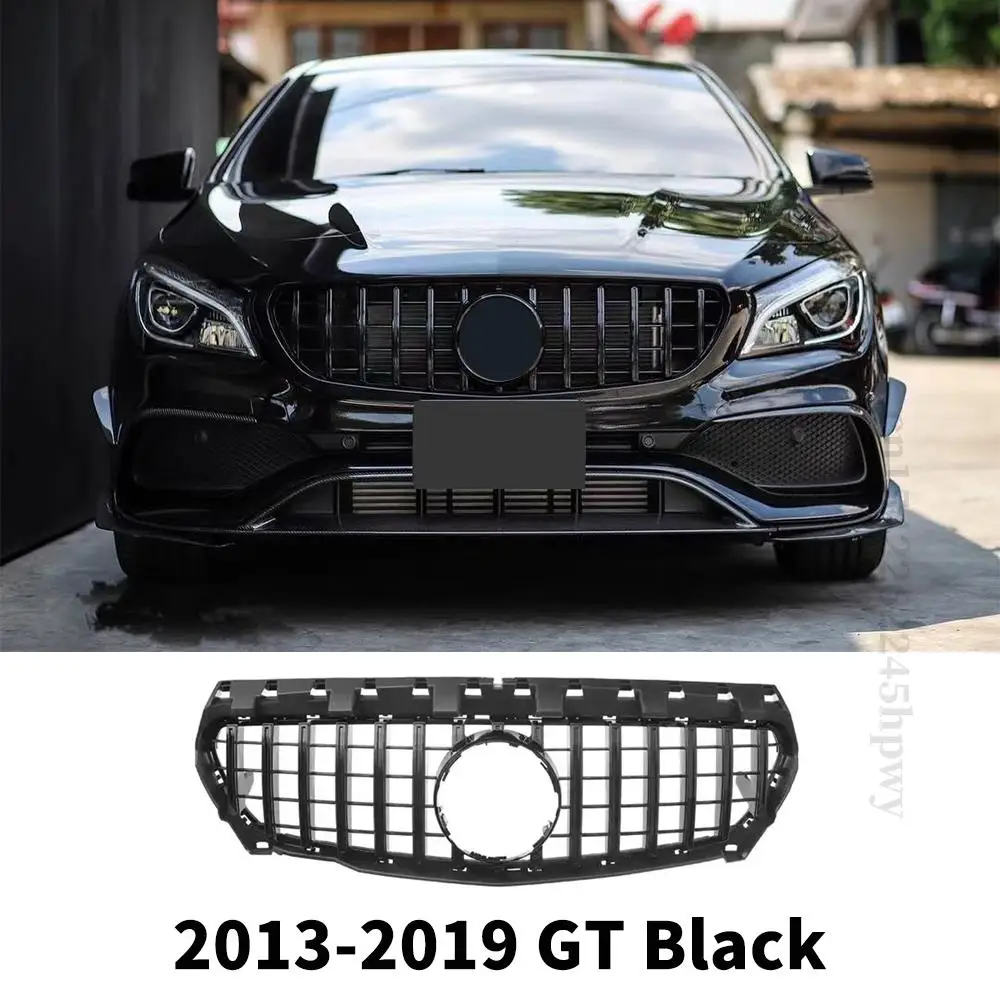 Mercedes Benz CLA-Class W118 C118 2019-2023 GTR Style Grill Front Bumper Black Replacement Grille