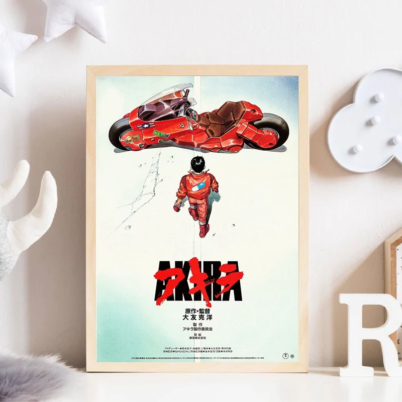 Akira 1987 анимационный принт ВИНТАЖНЫЙ ПЛАКАТ из японского аниме игровая настенная