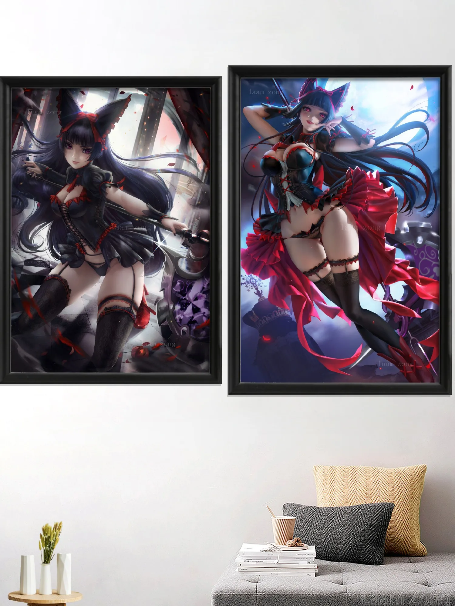 Rory Mercury Kaku Tatakaeri Cartoon Anime Sexy Nude Gate Jieitai Kanochi  nite Art-Poster Decor Picture Home Decoration Prints