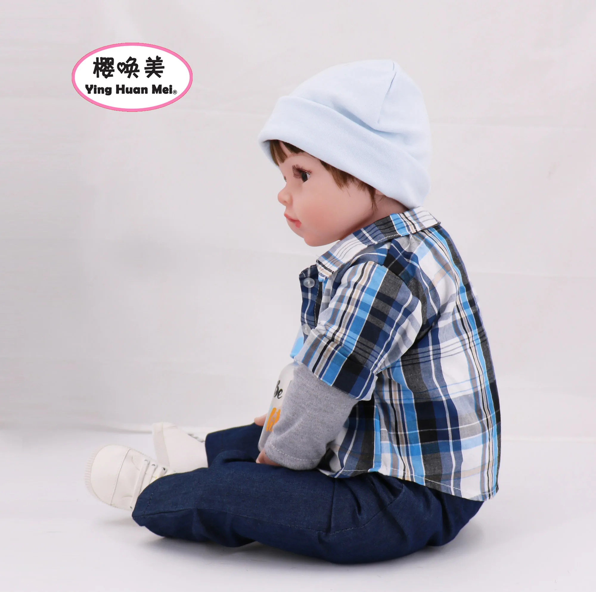 Yinghuanme малыша 2" мальчиков с рисунком из мультфильма «Тачки» Мягкие viny reborn baby doll 61 см младенец получивший новую жизнь для малышей, рождественские подарки, куклы набор