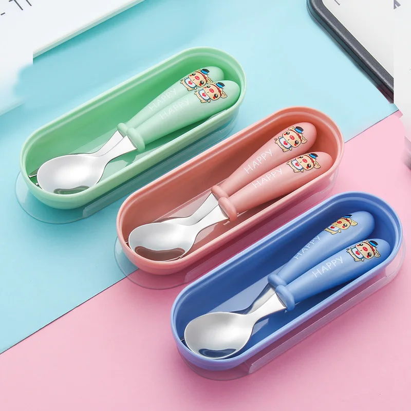 Baby Tableware Gadget Feeding Forks Spoon Cutlery Spoon Forks Utensils Z 