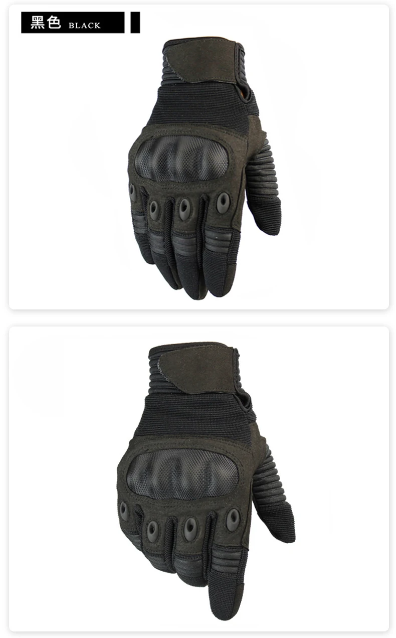 Tactical Hard Knuckle Gloves Military Full Finger Combat Gloves Hunting Armor Gloves Men Touch Screen Sport Gloves