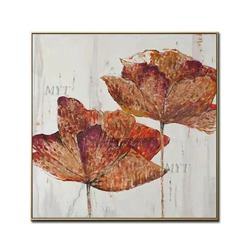 

New Arrival Handmade Pictures Hand Painted Painting Abstract Flowers Oil Painting On Canvas Wall Art For Living Room Home Decor