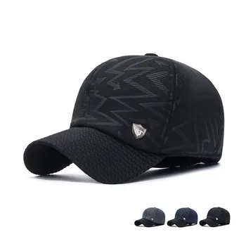 

Winter Earmuff Cotton Cap Men Outdoor Cold Thick Baseball Cap Winter Middle-aged Warm Hat Adjustable Sunshade Fishing Cap