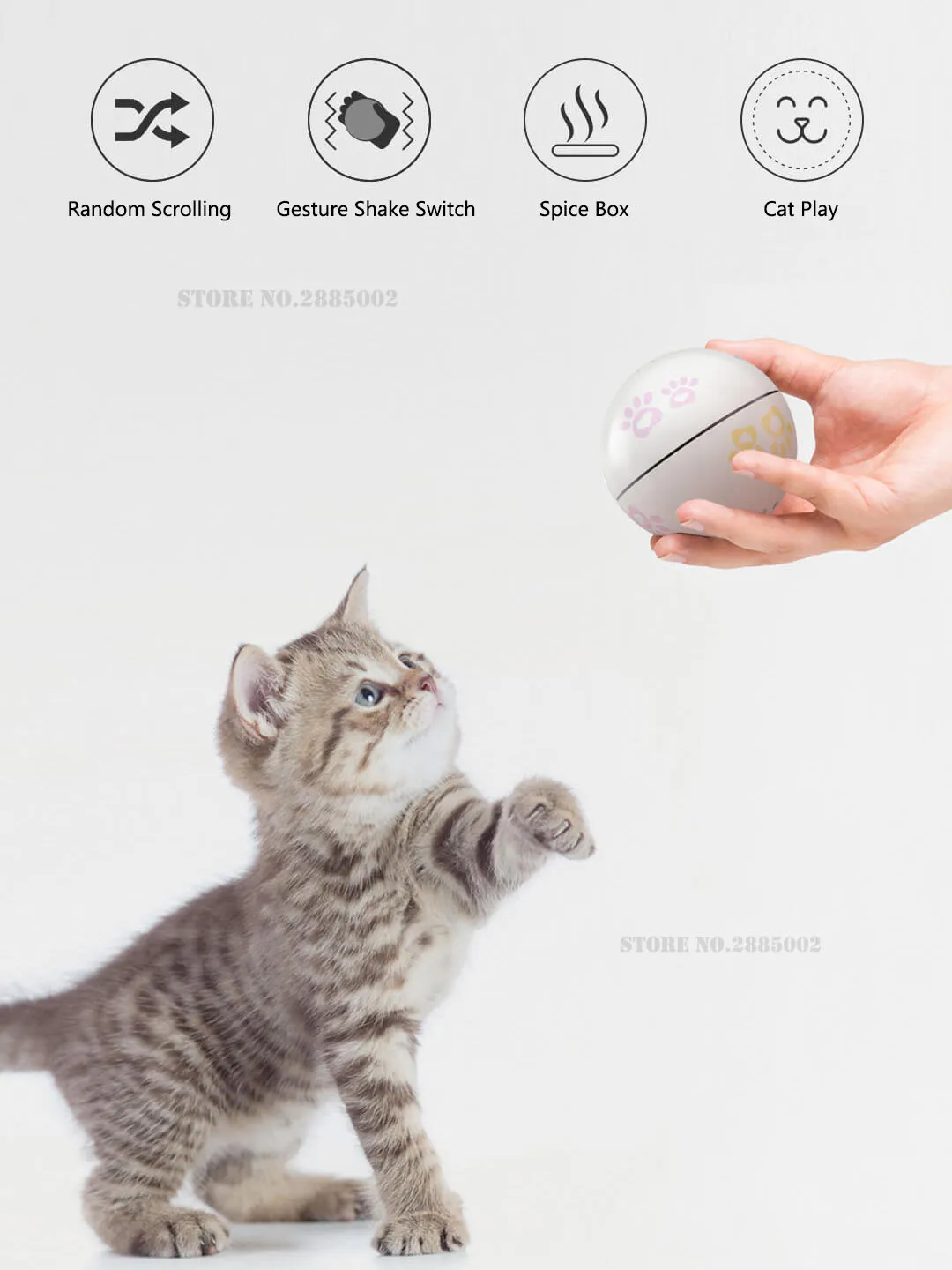 Xiaomi Petoneer Pet Smart Companion игрушка для кошки в виде шара Встроенная кошачья коробка неправильная прокрутка забавный кот артефакт Умная игрушка для домашних животных Mijia