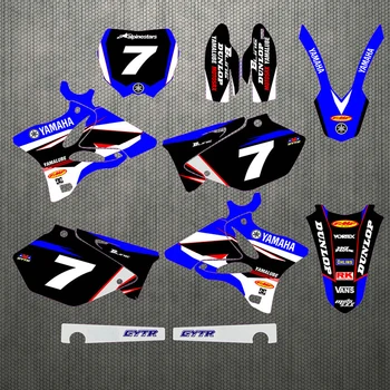 

Motorcycle stickers custom complete tool graphics background decal sticker quantity luster for the teamYZ125/250 02-14 2005 2006