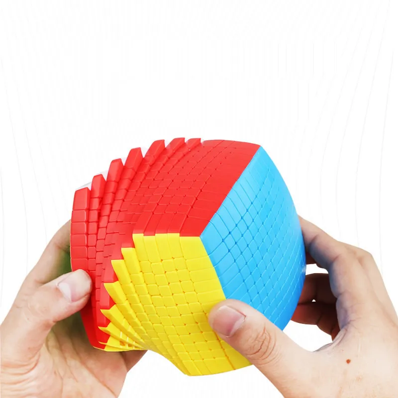 Stickerless ShengShou 12x12x12 магический куб 12x12 Cubo Magico Профессиональный Нео скоростной куб головоломка антистрессовые игрушки для детей - Цвет: Stickerless