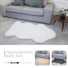 Пушистые коврики неправильной формы диван роскошный ковер пол шерстяной ковер разноцветный 120X75 см стул гостиная украшение домашний коврик