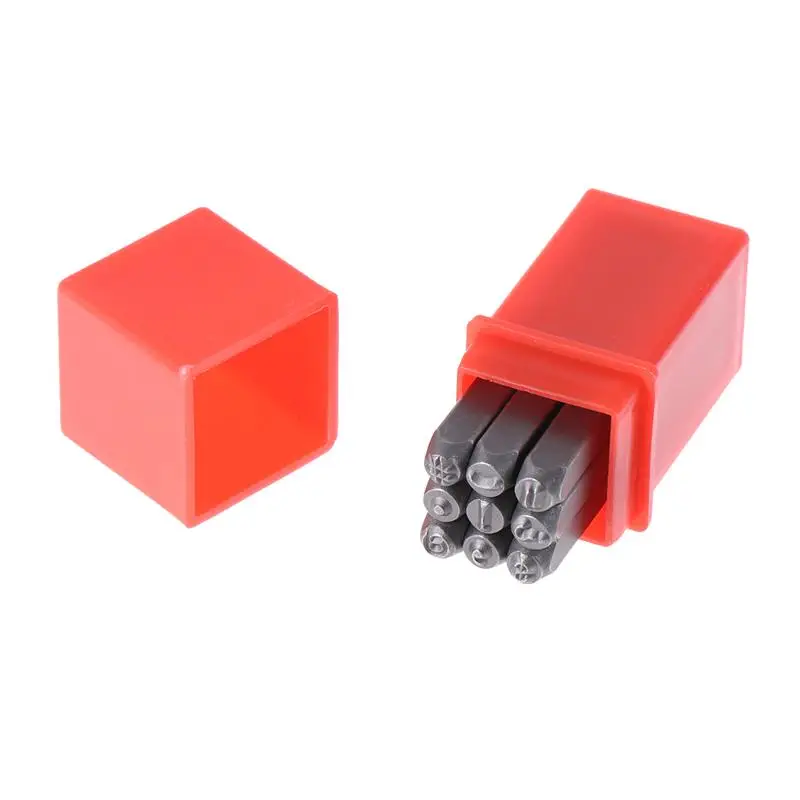 

WINOMO 1 Set Of 4mm Stamps Letters Alphabet Numbers Punch Set Wood Leather Steel Punch Tool For Leather Craft Stamp
