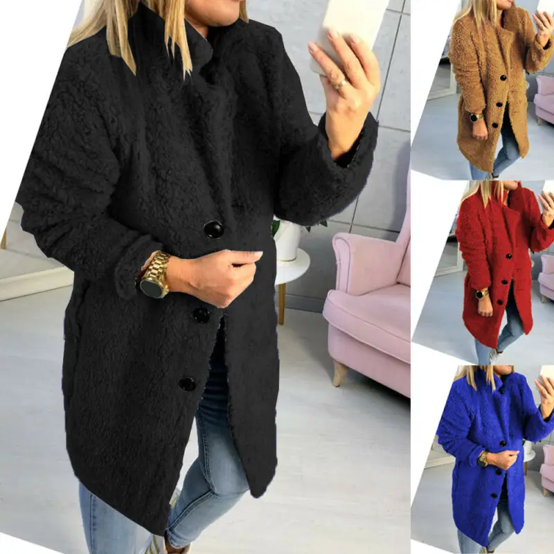 ##BUY Autumn Winter Warm Clothing Female Jacket Plush Coat S XL Thicken Faux Fur Coat Parka Overcoat Women #039;s Jacket Oversize Outwear