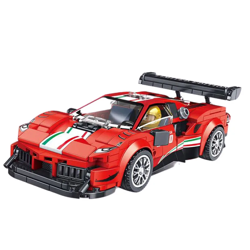 352 шт. скоростные чемпионы креативный Супер спортивный автомобиль Moc 488 гоночный