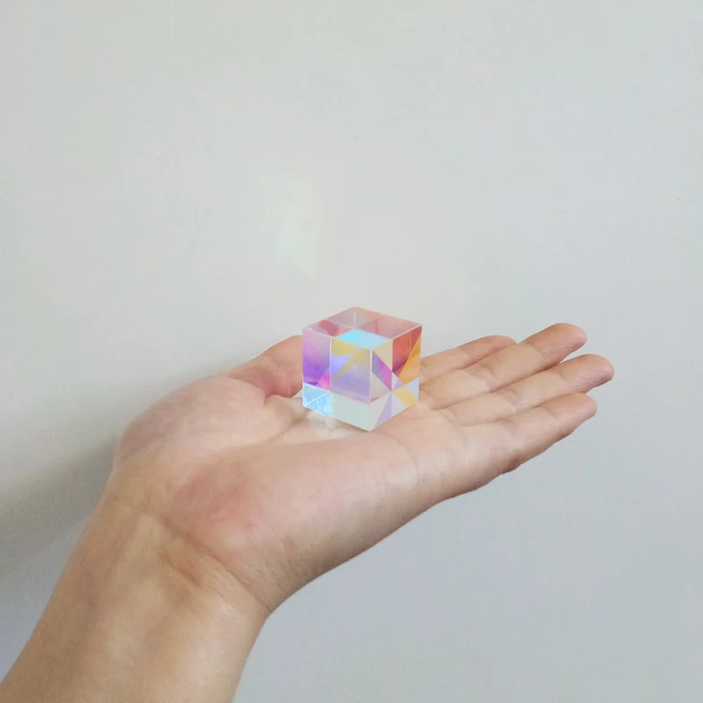 28*28*28 мм оптическая Призма Радужный куб светового цвета большой подарок детский научный эксперимент