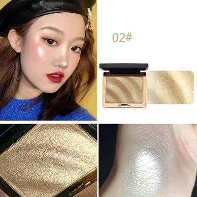 02 Glow Kit хайлайтер макияж Мерцающий Порошок хайлайтер палитра база осветитель изюминка лица Контур Золотой бронзатор - Цвет: 02