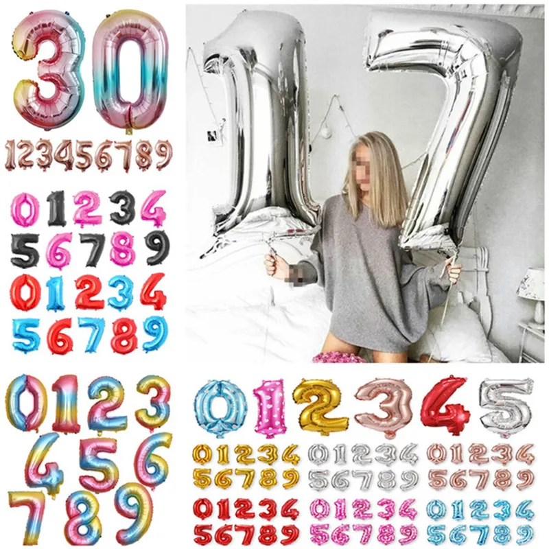 32 дюйма розовое золото большое количество воздушный шарик из фольги в форме