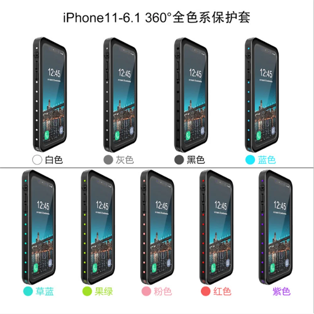 Для спорта на открытом воздухе IP68 Водонепроницаемый чехол для iPhone 11 Pro Чехол для телефона для iPhone 11 Pro Max противоударный подводный пылезащитный